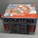 Gourmia French Door Air Fryer 25 Qt Large Capacity Convection Oven, Fryfroce 360, Digital Display with 17 Cooking Presets, Bake, Toast, Roast, Dehydrate, Fits 12 Pizza, 25 Quart