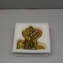 Face Vase Unique Ceramic Vase for Room,Office,Home Decor,Gold,A