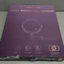 FUNTOUCH 9" 30X/1X Wall Mounted Lighted Makeup Mirror, 5000mAh Rechargeable Double Sided Magnifying Mirror with Adapter, 3 Color Lights,Touch Dimmable, 360 Rotation Extended Arm for Bathroom,Black