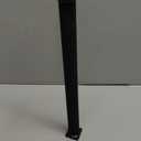 Black Railing Post, Metal Stair Post with Adjustable 270°Angle Bracket for Porch, Concrete, Wooden Steps (H:33.46in) 2pcs