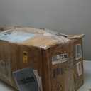 Mellow Wyn Sling Accent Chair with Arms/Casual Home Metal Framed Armchair with Plush Foam Cushions (Black)