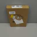 Spsyrine White Bathroom Vanity Tray with Handles for Dresser Tops, Countertop, Perfume Decorative Tray, 11.8 * 7.87 *1.37