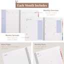 2 x Rileys Academic Planner 2025-2026, Daily, Weekly & Monthly Planner, July 2025 - June 2026, Student Notes Pages, Twin-Wire Binding, Weekly Agenda for School & Work (8.5 x 11-Inches, Blue, Classic)