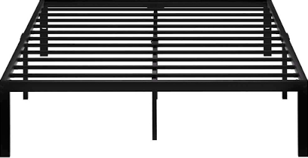 VECELO Bed Frames No Box Spring Needed Heavy Duty Metal Platform with Steel Slat
