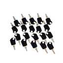 JEENDA 20PCS Ignition Keys 5P8500 5P-8500 for Caterpillar CAT Heavy Equipment Loaders Excavators Dozers 0964753 0966198 8V4404 9G2777 980K 980H 416C 248B