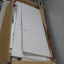 TVU 5-Tier Wooden Book shelf, 65"H  31.5"W  9.9D Bookshelf with Storage, Floor-Standing Display Bookcase, Farmhouse Style Bookshelf with Arched Base, Suitable for Living Room, Study, Office, White