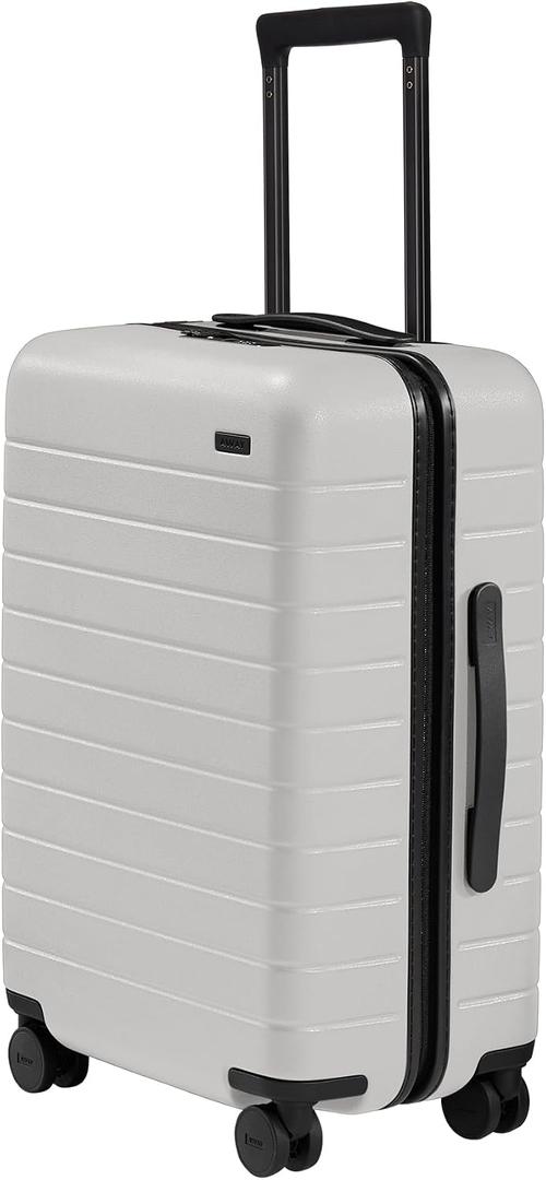 Away Bigger Carry-On Luggage, Lightweight Hardside Large Suitcase with Spinner Wheels, TSA Lock, Airline Approved, Cloud Gray, Standard