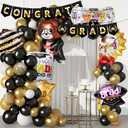 30Pcs 2026 Graduation Balloons, Graduation Party Decorations 2026, Class of 2026 Congrats Grad Foil Mylar Balloons for College High School Party Supplies