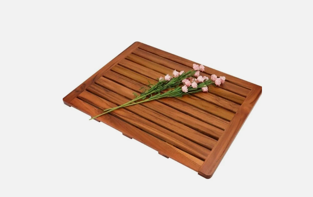 OMVEX,Teak Shower Mat,24"x17.8