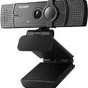 Webcam with Microphone, No Distortion Privacy Cover 1080P USB Camera Plug Play Mic Full Ultra HD Web Camera Video Cam Calling Conferencing Streaming for PC/Desktop/Computer/Mac/Laptop/MacBook