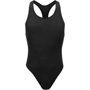FYMNSI Men's Leotard Underwear Sexy Racer Back One-Piece Bodysuit Stretch Swimsuit Thongs Singlet Workout (Black)