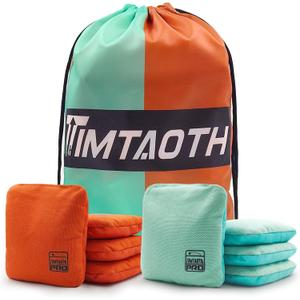 Dual Sided Corn Hole Bags Professional Cornhole Bags Set of 8 Regulation Corn Hole Bean Bags Slick and Stick