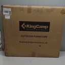 KingCamp Oversized Tanning Chair, Extra-Wide Padded Folding Chase Lounge Chairs Portable Adjustable 5-Position 400lbs Heavy Duty Lounger with Double-Layer Oxford for Outdoor Beach Patio Sun Pool