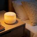 Marble Lamp Night Light Touch Bedside Table Lamp for Bedroom,Type-C Rechargeable Small Desk Bedside Small Lamps,Eye Caring Dimmable LED Ambient lamp (Peach Jade)