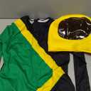 Morphsuits Men's Jamaican Fancy Dress Costume-Size 165 to 180cm, Black/Green/Yellow, Size: Large