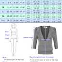 GRACE KARIN Womens Sweater Cropped Cardigan Knit Shrugs for Dresses Tops Button Down Lightweight Soft (Small, White)