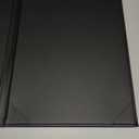 PU Leather Hard Menu 2 view - Black - 9 x 14.5 (10 Ct)