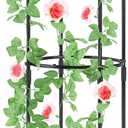 Plant Cages and Supports, Deaunbr Tomato Cage 6FT Tall Plant Stakes Heavy Duty Garden Trellis for Indoor & Outdoor Plants, Climbing Plant, Tomatoes, Vegetables, Fruits, Flowers, Pots, Vines -1 Pcs