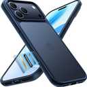 TORRAS Shockproof for iPhone 17 Pro Max Case, 12FT Military-Grade Protection, Slim Case for iPhone 17 ProMax Case, Matte Translucent Back, Thin, 6.9'' Guardian Series, Deep Blue