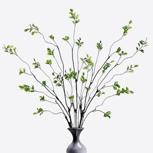 4 Pcs Artificial Ficus Branches Faux Eucalyptus Stems, 47.2 Inch Fake Greenery Stems Realistic Touch Faux Branches for Vase for Office Home Wedding Vase Filler Decoration