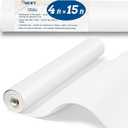 Rsgift White Bulletin Board Roll 4ft x 15ft, Waterproof Bulletin Board Fabric for Walls,Reusable Bulletin Boards Background Decorations for Classroom,Offices,Crafts & DIY, 181 Inches X 47 Inches