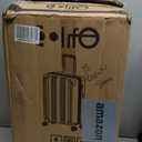 Coolife Luggage Expandable Suitcase PC+ABS Spinner 20in Carry On