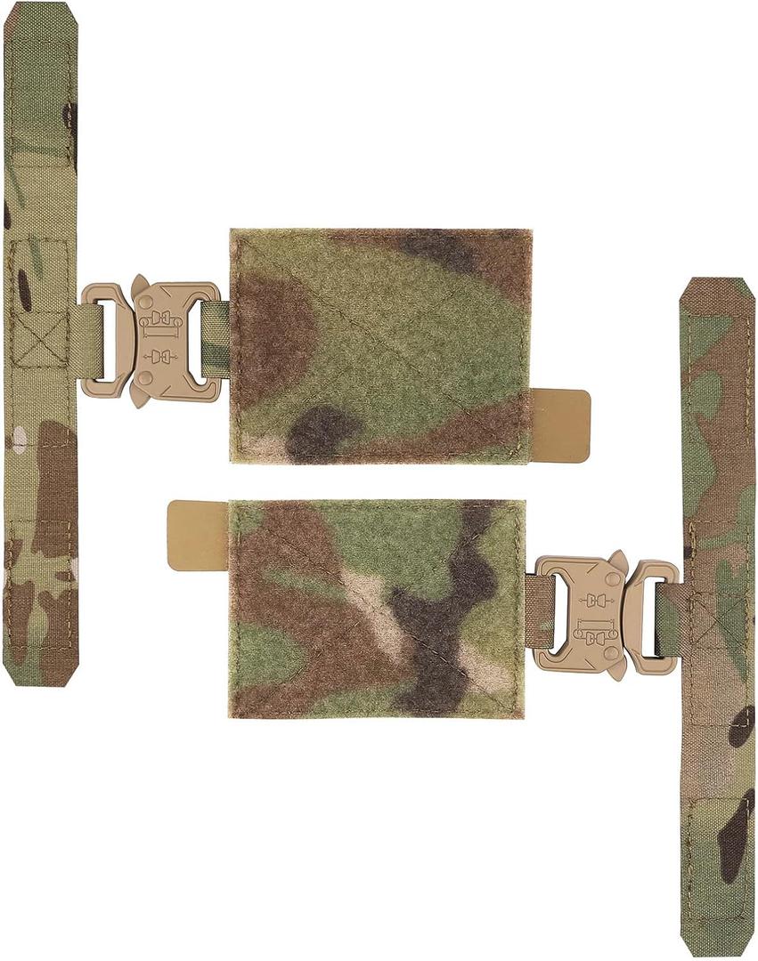 PETAC GEAR 1 PCS Tactical Cummerbund Adapters,Metal Buckle Kit Laser Cut Quick Release Set up with for FCPC FCSK V5 3AC Cummerbunds