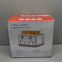 Toaster 4 Slice Retro Stainless Steel,Best Prime 4 Slice Toaster Wide Solt with 7 Shade Settings, Perfect for Waffles, Bagels and More Lainsten T-527