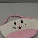 Easter Baskets for Kids Pink Easter Bunny Basket with Rabbit Ears for Girls Baby Eggs Hunt Basket Stuffers 9.8" x6.3" x5.9"
