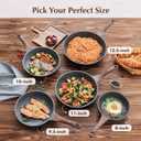SENSARTE Nonstick Frying Pan Skillet, Swiss Granite Coating Omelette Pan, Healthy Stone Cookware Chef's Pan, PFOA Free (9.5 Inch)