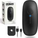 Canslab Ultrablade PRO Auto Stop Can Opener - Rechargeable Electric Can Opener for Kitchen for Seniors with Arthritis - One Touch Side Cut Opener, Smooth Edge, Handfree, Wall Mounted Small Size, Black