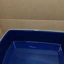 IRIS USA XX-Large Side Entry Cat Litter Box, Open Top Extra Large Litter Box for Big Cats and Multi-Cat Households, High Sided Scatter Shield, Easy to Clean, 30" L x 20" W x 14" H, Navy