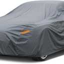 16 Layers Car Cover Waterproof All Weather, Heavy Duty Outdoor Car Cover Universal Fit Sedan Coupe Chevrolet Caprice, Buick Roadmaster/Riviera, Ford Crown Victoria, Cadillac DTS etc. (1 Fit Sedan Length 209-218 inch)