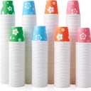 LITOPAK 800 Pack 3 oz Disposable Bathroom Cups, Colorful Small Disposable Paper Cups for Parties, Picnics, Barbecues, Travel and Events