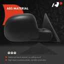 A-Premium Passenger Side Mirror Compatible with Chevy, GMC, Isuzu & Oldsmobile - Blazer, S10, Jimmy, Sonoma, Hombre, Bravada - 94-98 - Manual Glass Adjust Non-Heated Manual Folding Rear View Mirror
