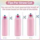 2 PCS Replacement Lid for Ello Pop & Fill Stainless Steel Water Bottle, Compatible with 22oz, 32oz, 40oz, Leak Proof Locking, 2 PCS Spill Proof Lid Accessories Fit, BPA-Free(Pink)