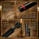Air Pressure Wine Opener with Vacuum Stopper, Effortless Wine Bottle Opener Pump, Portable Pen-Style Cork Remover, No More Broken Corks, Perfect Wine Gift for Home, Party & Travel