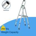 Loyoda Folding Hemi Walker, Side Style One-Arm Adult Walker, Lightweight &Adjustable Height Mobility Aid for Seniors