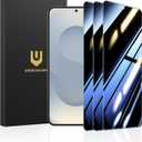 UNBREAKcable Privacy Screen Protector for Samsung Galaxy S25 Plus, 3 Pack | 28 Anti-Spy Tempered Glass with 9H Hardness and Easy Installation Frame. Full 6.7-inch Screen Coverage
