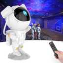 SFOUR Astronaut Galaxy Projector, Star Projector Night Light with Remote Control & Timer, 360 Rotatable Head, 8 Nebula Effects, Adjustable Brightness for Kids Bedroom, Home Party Decor, Birthday Gift (White)