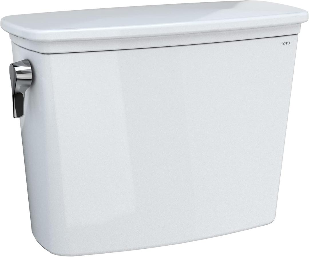 TOTO Drake Transitional 1.28 GPF Toilet Tank with WASHLET+ Auto Flush Compatibility, Cotton White - ST786EA#01