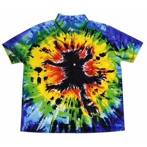 Men's Hawaiian Shirt Short Sleeve Button Down Tropical Shirts Casual Summer Beach Shirt, Size M