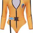 Kill Bill Costume Beatrix Kiddo The Bride Cosplay Costume Outfits Sexy Bodysuit Jumpsuit for Adult Women (Small)