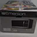 Emerson MW1338SB Countertop Microwave Oven, 6 Pre-Programmed Settings, Removable Glass Turntable, Child Safety Lock, 1.3 Cu ft, 1000W, Stainless Steel