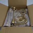 Metal Candelabra Gold Candle Stand 20in Tall, 5-Candle Candlestick Holder for Taper Candles, Candle Holder for Wedding Centerpiece Christmas Valentine Holiday Party Event Reception Decor, 2Pcs