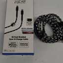 ZGEAR 10 Ft Braided Sync & Charger Cable, Pack Of 2 (Lightning To USB C, USB C To USB C)