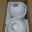 Touch Table Lamp for Nightstand Set of 2 - Bedside Lamp with USB C+A Charging Ports for Bedroom Living Room Night Stands, Desk Lamp with White Glass Shade for Small Spaces, 3 Way Dimmable