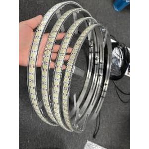 Ehaho 17" Double Row Cold White LED Wheel Ring Light 624Leds Flashing Rim Light Tire Light Wheel Well Light for Car Truck Vehical