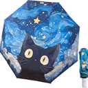NBHUZEHUA Umbrella for Women Kids Girls Compact Travel Rain Sun Umbrella Uv Protection Portable Foldable