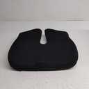 Cushion Lab Patented Pressure Relief Seat Cushion for Long Sitting Hours on Office & Home Chair - Extra-Dense Memory Foam for Soft Support. Car Pad for Hip, Tailbone, Coccyx, Sciatica - Black